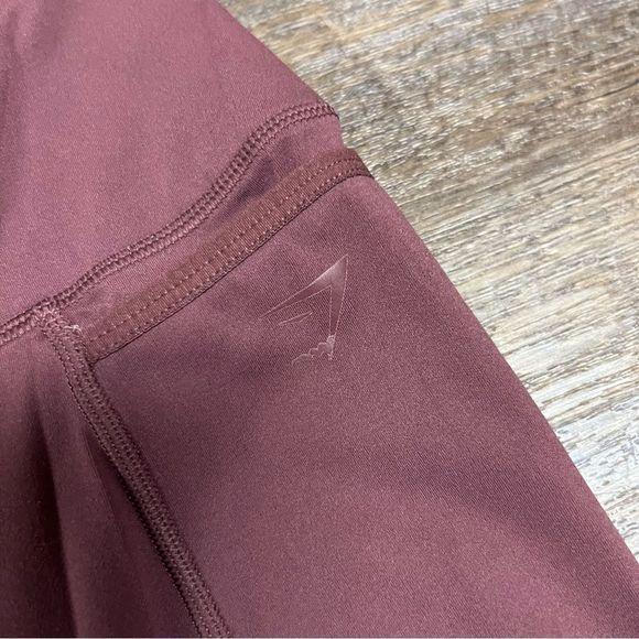 Gymshark Leggings women’s Size Small? Mauve High Waisted Panel Pockets Pull On - Picture 3 of 8
